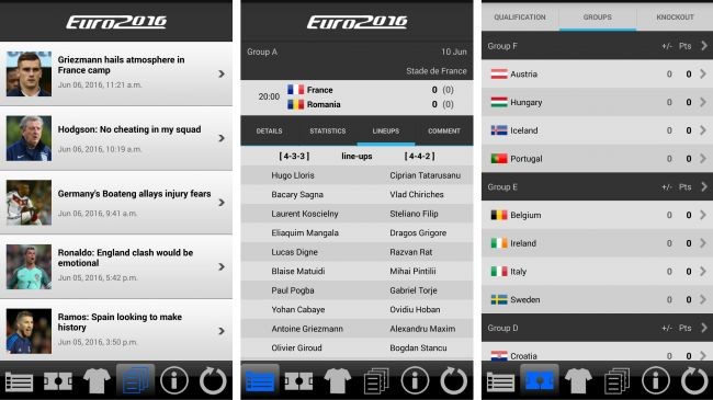 LiveScore Euro 2016