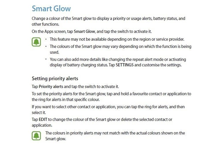 Samsung, uyarı ışığını böyle değiştirebilir!