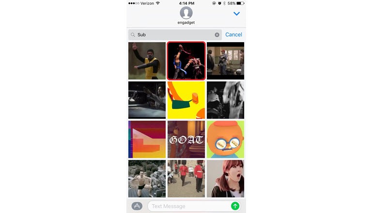 iOS 10'da GIF ararken cinsel içerik çıktı!