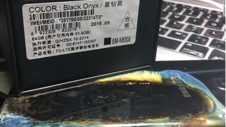 Galaxy Note 7 yine patladı, yanındaki cihazı da yaktı!