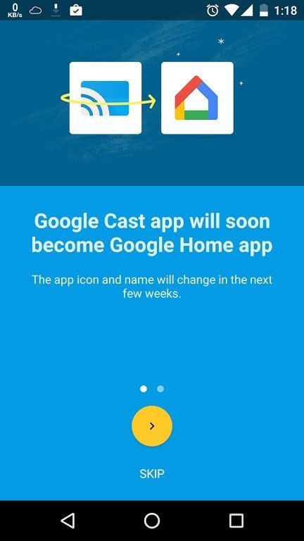 Google Cast uygulamasının artık yeni bir adı var!