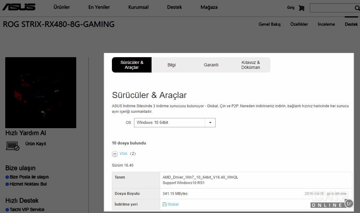 Asus Ekran Kartı Sürücüsü Yükleme