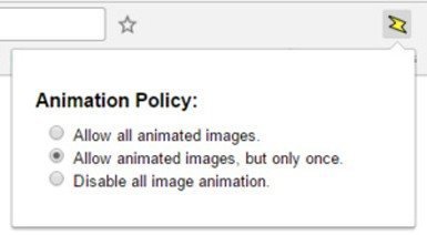 Animation Policy: GIF'leri, Chrome'la Durdurun