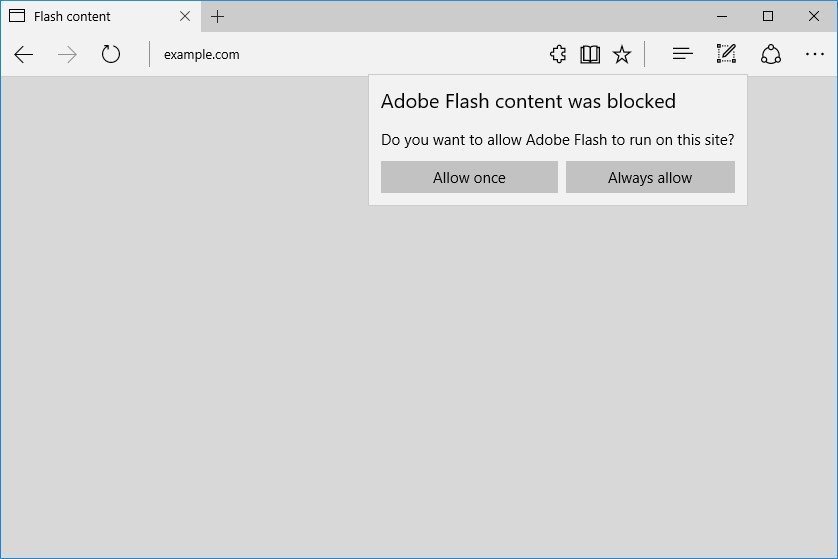 Microsoft Edge de Flash'ı Engelliyor!