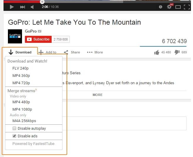 Tarayıcı Eklentileriyle İndirin