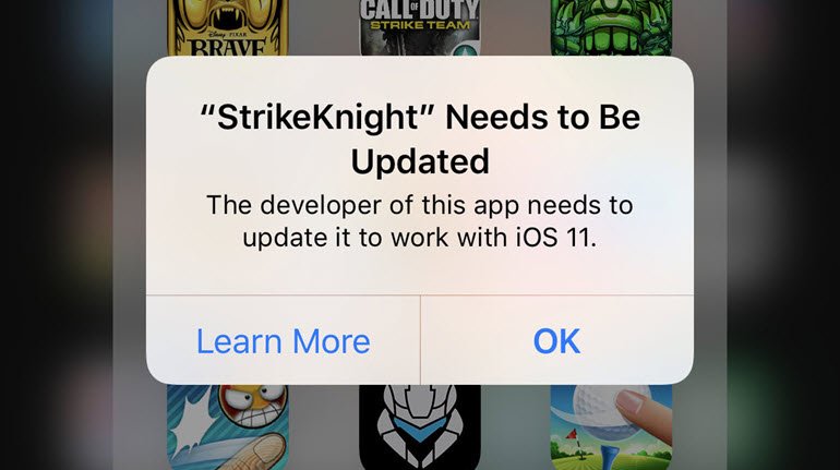 iOS 11, 32-bit Uygulamaları Desteklemiyor!