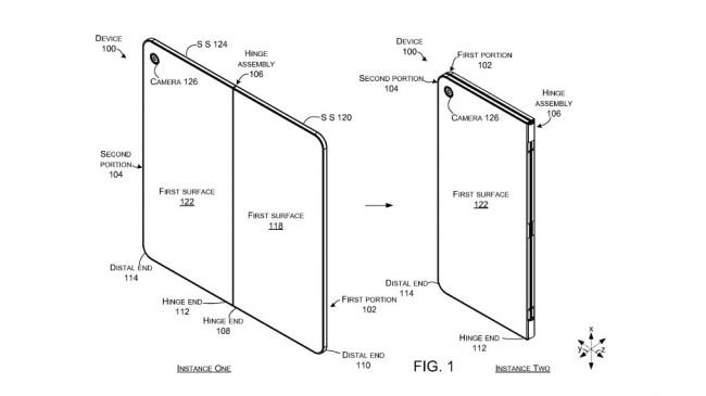 Microsoft'tan Katlanan Ekranlı Telefon Patenti!