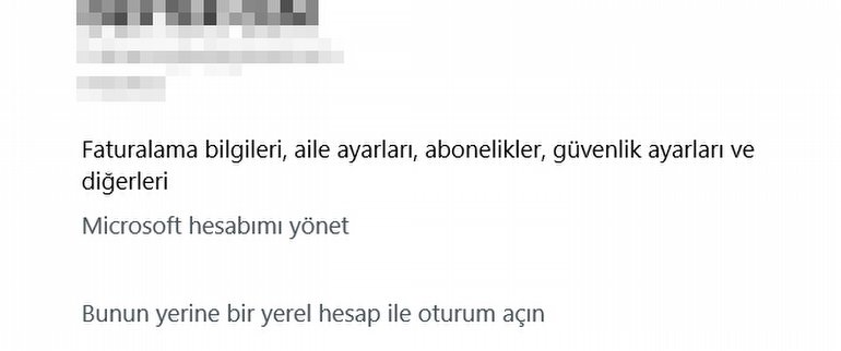 Yerel Hesap Sahibinin Yetkileri