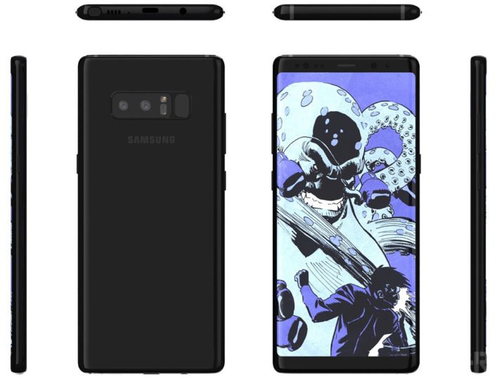 Galaxy Note 8'in Tasarımı İşte Böyle Olacak!