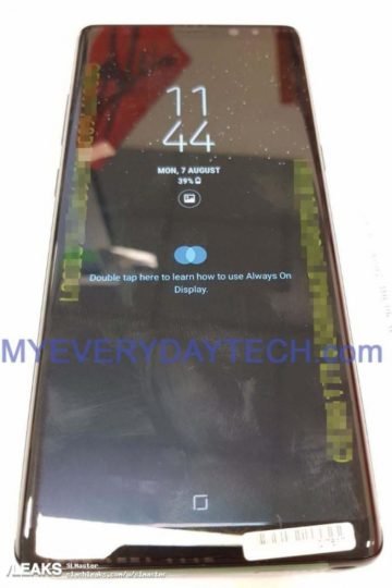 Galaxy Note 8'den Gerçek Fotoğraflar Sızdı!