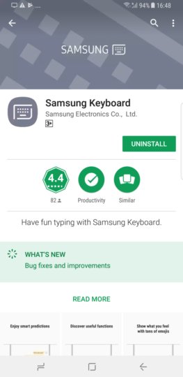 Samsung Keyboard, Google Play'e Geldi!