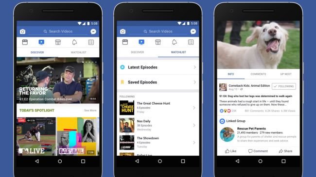 Facebook'tan Yeni TV Platformu: Watch
