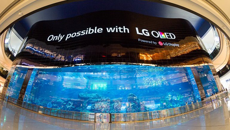 LG, Dubai'de Dünyanın En Büyük OLED Ekranını Tanıttı