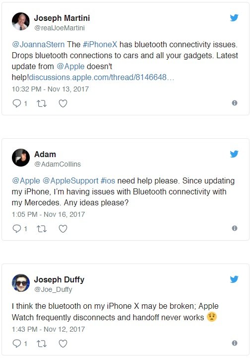 iPhone X, Bluetooth Bağlantı Sorunu ile Yüz Yüze