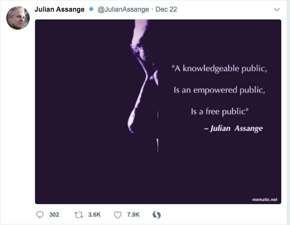 WikiLeaks kurucusunun Twitter hesabı yok oldu!