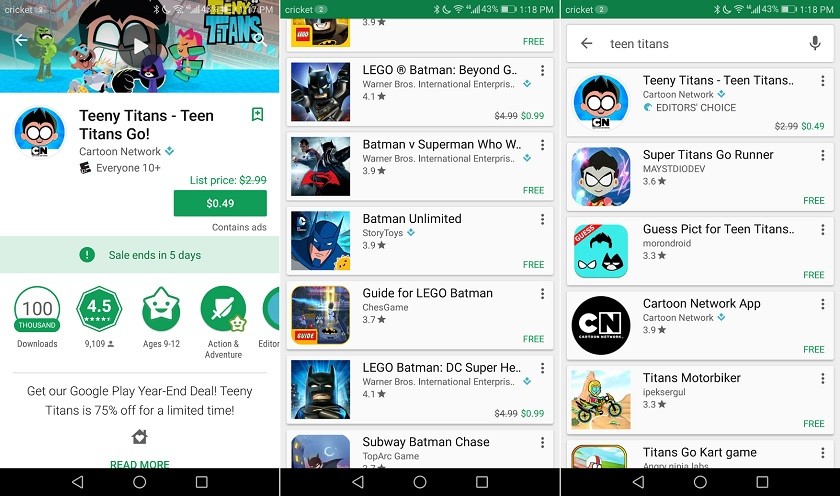 Google Play Store'a Yeni Geliştirmeler!