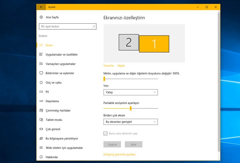 Görev Çubuğu Tek Montiörde Görünsün!