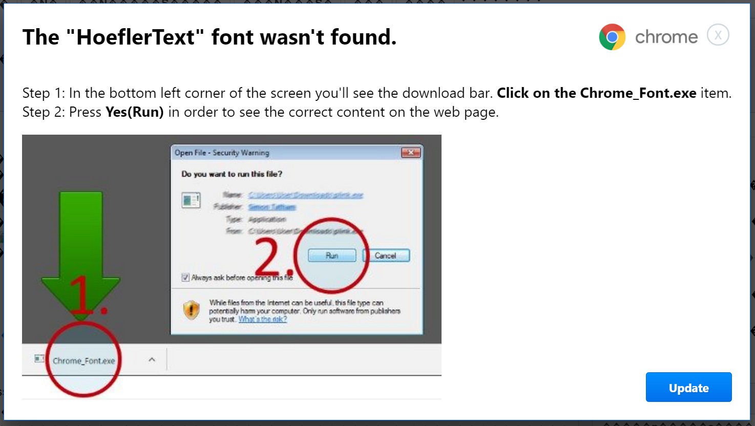 Chrome'da Sahte Yazı Tipi Tehlikesi!
