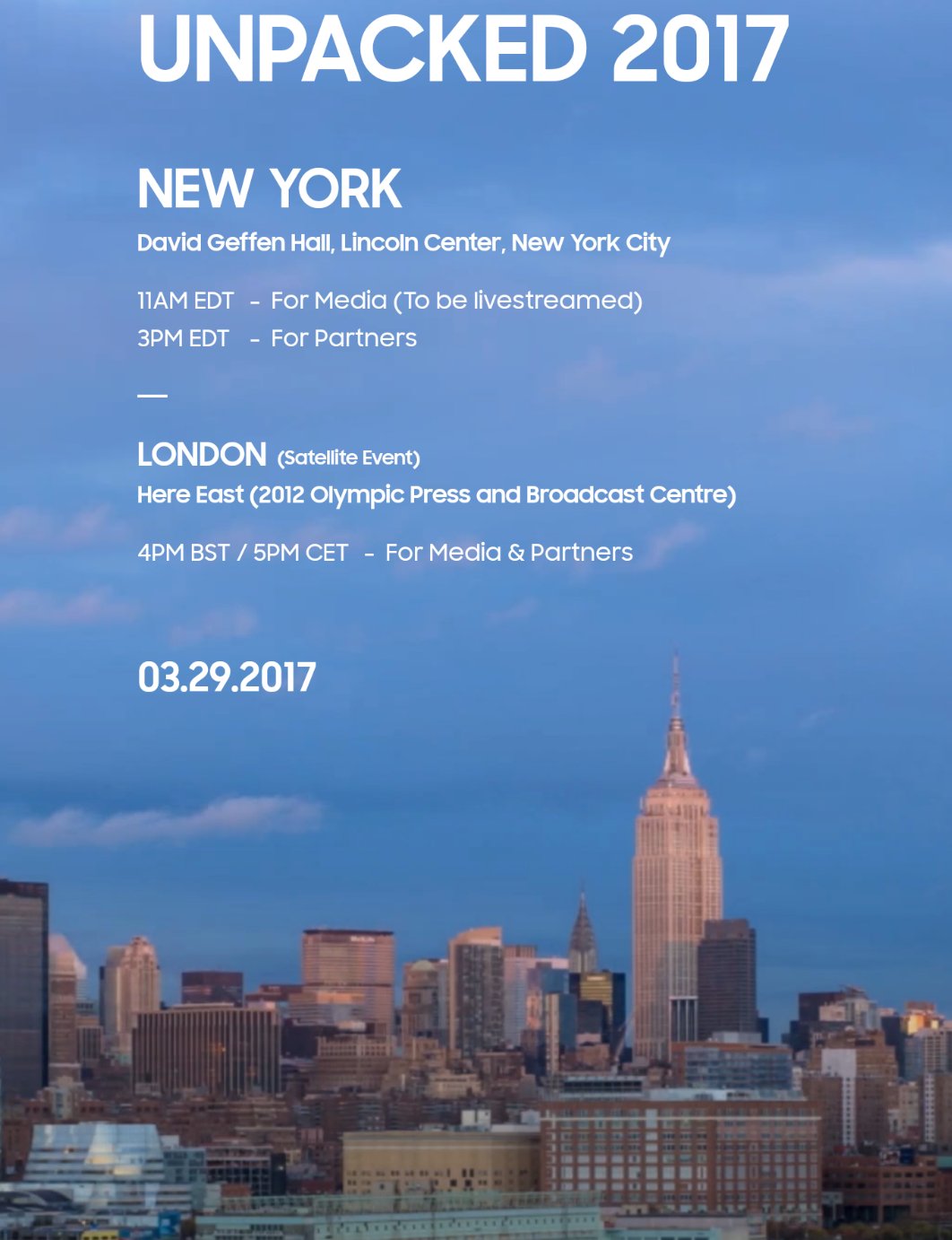 Unpacked 2017 Uygulamasında Geri Sayım Başladı!