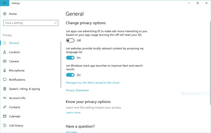 Daha Yüksek Gizlilik Kontrolü