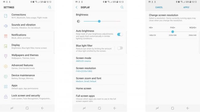 Galaxy S8 ve S7'nin Çözünürlüğü Nasıl Değiştirilir?
