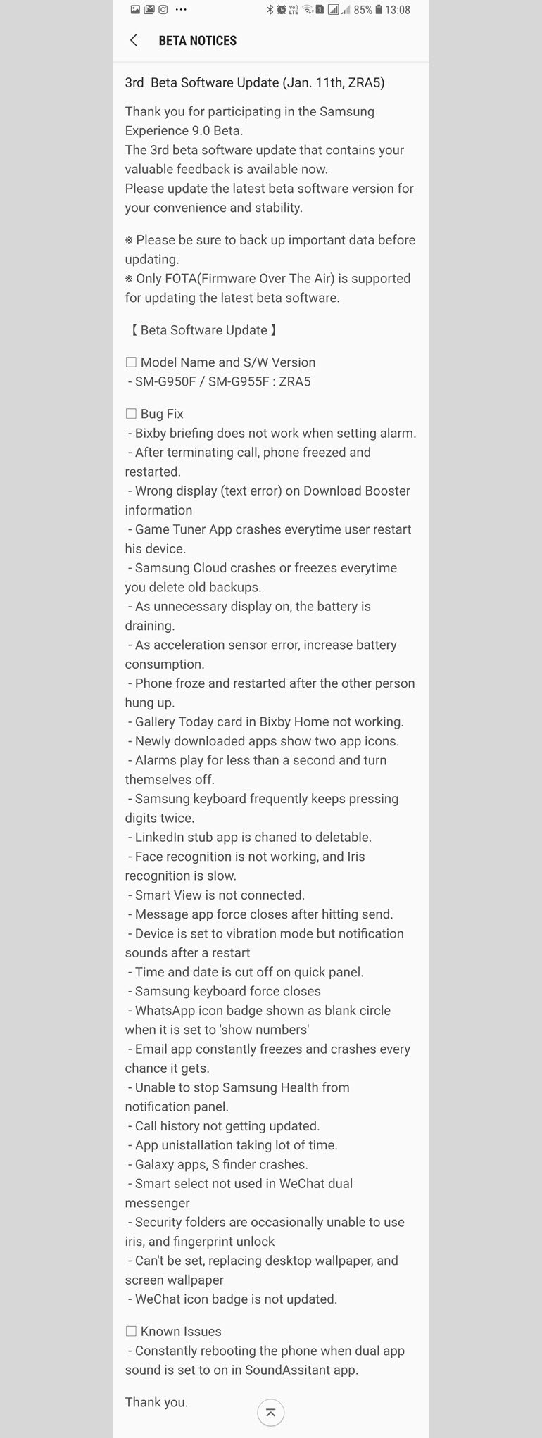 Android 8.0 Oreo, Galaxy S8'e Çok Yakın