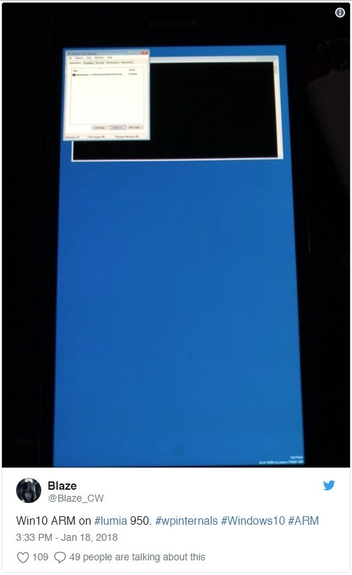 ARM'li Lumia 950'ye Windows 10 Yüklendi
