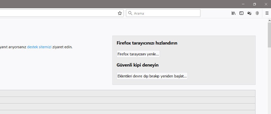 Firefox Nasıl Sıfırlanır?