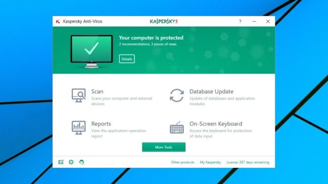 1. Kaspersky Antivirus