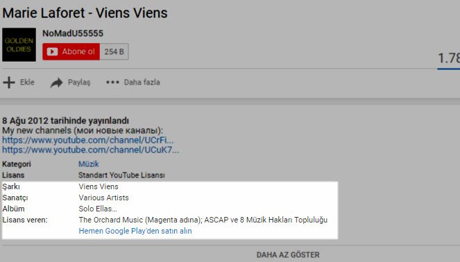 YouTube'ta Çalan Müziği Bulmak Artık Kolay