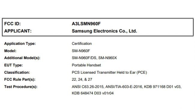 Galaxy Note 9'dan Bir Sinyal Daha!