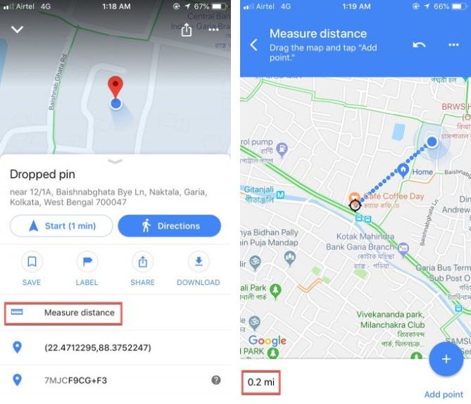 Google Haritalar ile Telefonda Mesafe Ölçme