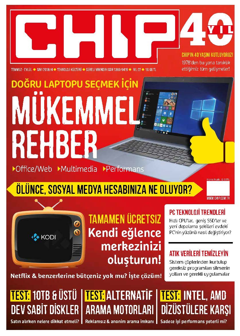 CHIP Temmuz/Ağustos/Eylül 2018