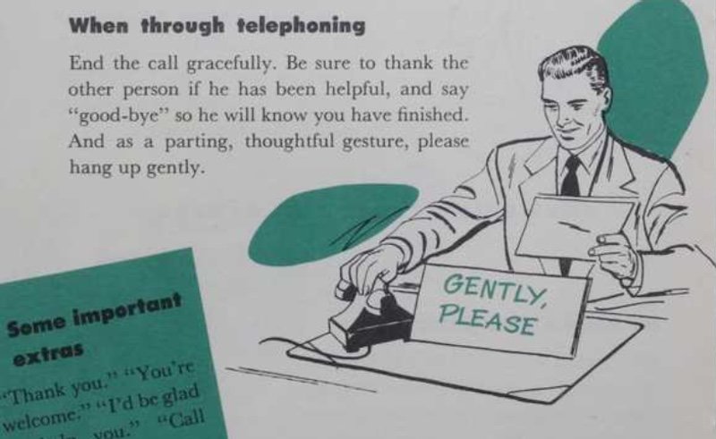 1950'lerin Telefon Görgü Kuralları!