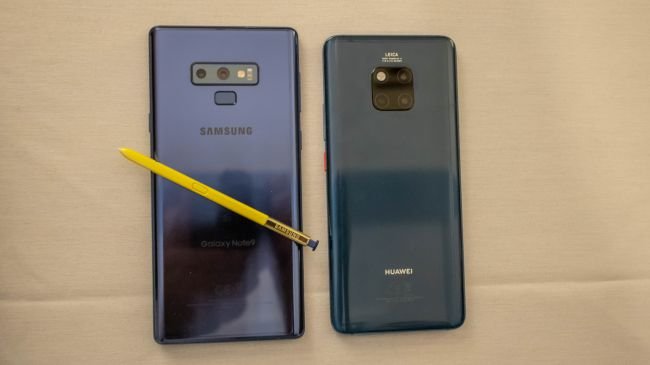 Tasarım: Huawei Mate 20 Pro ve Samsung Galaxy Note 9