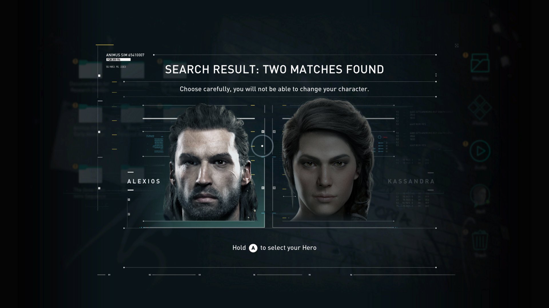 Artık oynayacağımız karakteri biz seçiyoruz...