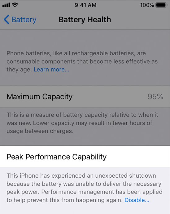 iPhone X ve iPhone 8'e Yavaşlatma İşlevi
