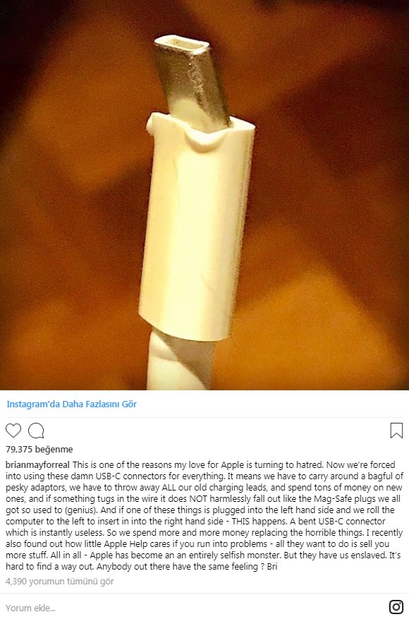 Queen'in Ünlü Gitaristi Brian May'e Apple'a Çattı!