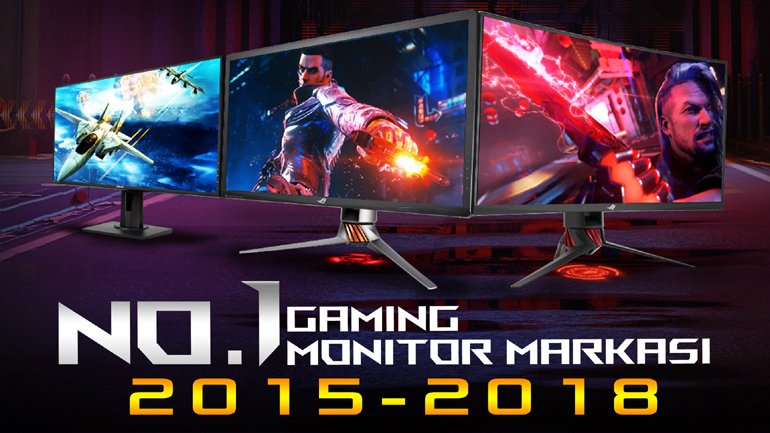 Dünyanın bir numaralı ROG oyuncu monitörleri
