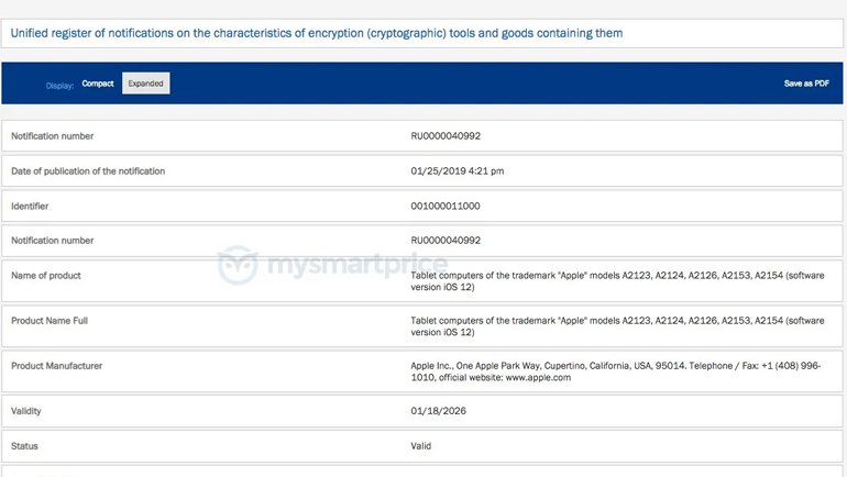 Yeni iPad Modelleri Rusya'da Ortaya Çıktı