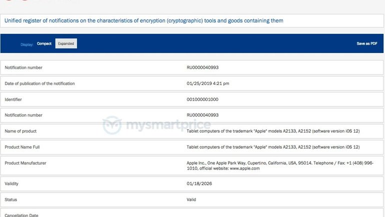 Yeni iPad Modelleri Rusya'da Ortaya Çıktı