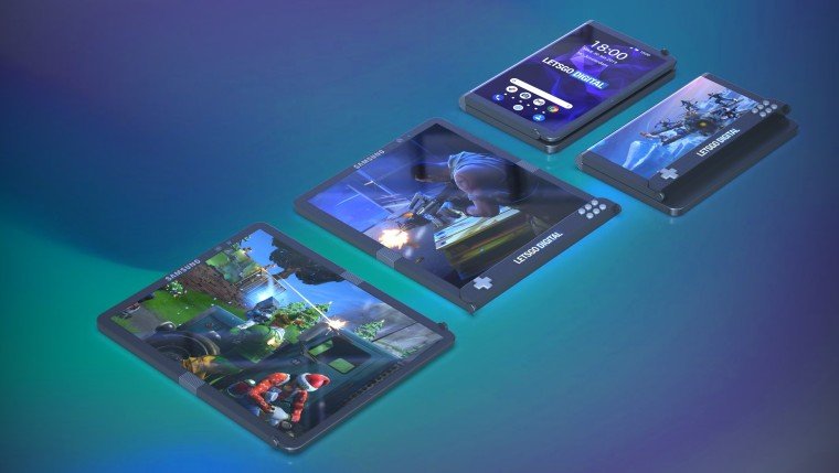 Samsung'un Katlanabilir Oyun Telefonu Göründü