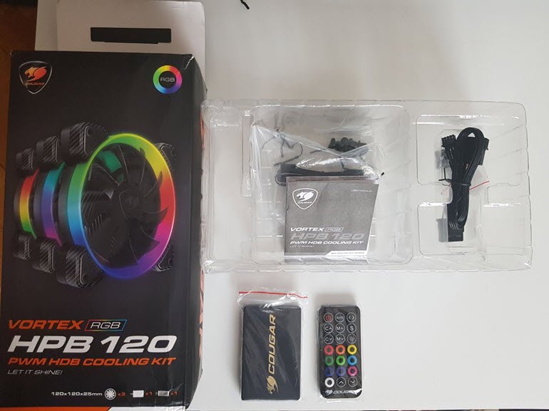 Cougar Vortex RGB HPB 120 Fan İncelemede!