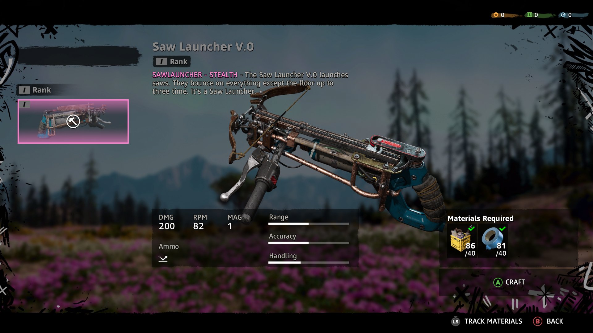 Silahlar ve yeni crafting sistemi