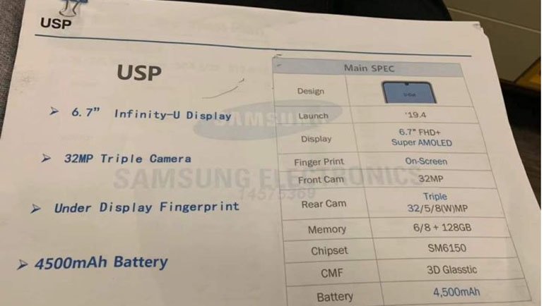Samsung Galaxy A60 32 MP Kamerayla Sızdı!