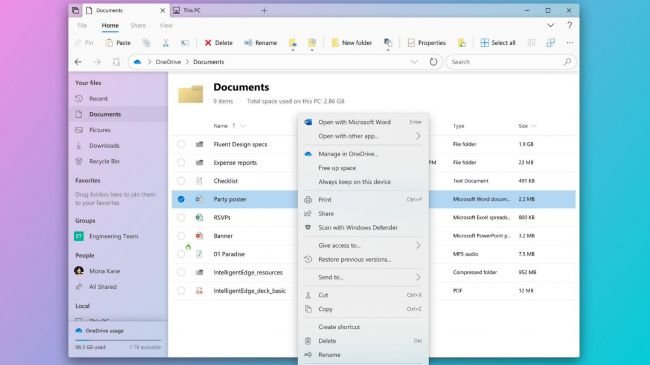 Windows 10 Dosya Gezgini, Yenileniyor mu?