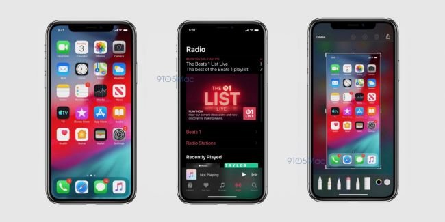 iOS 13'ün Koyu Modu Böyle Görünüyor