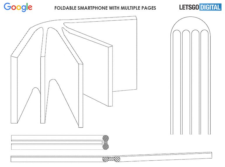 Google'ın Sıra Dışı Katlanan Telefon Patenti
