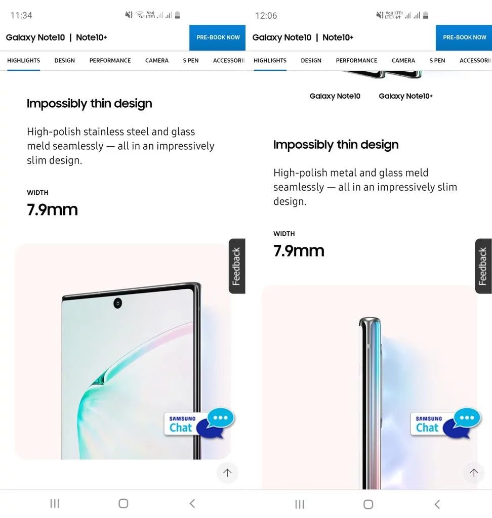 Galaxy Note 10'da Paslanmaz Çelik Çerçeve Gizemi