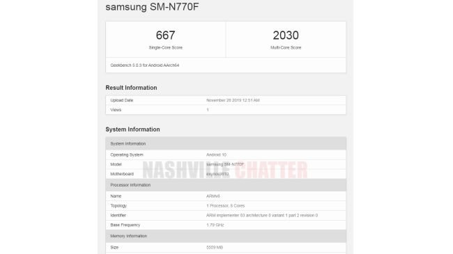 Galaxy Note 10 Lite, Note 9 Özellikleriyle Göründü